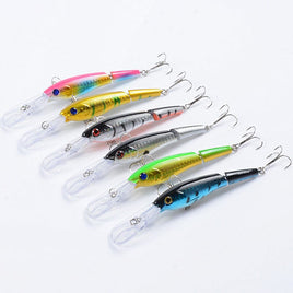 6x Popper Minnow 13.3cm Fishing Lure Lures Surface Tackle Fresh Saltwater Kings Warehouse 