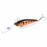 6x Popper Minnow 9.4cm Fishing Lure Lures Surface Tackle Fresh Saltwater Kings Warehouse 