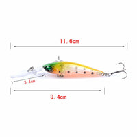 6x Popper Minnow 9.4cm Fishing Lure Lures Surface Tackle Fresh Saltwater Kings Warehouse 