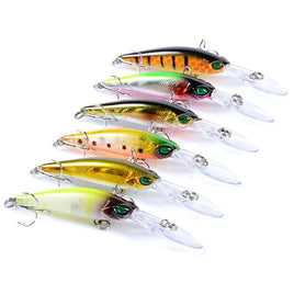 6x Popper Minnow 9.4cm Fishing Lure Lures Surface Tackle Fresh Saltwater Kings Warehouse 