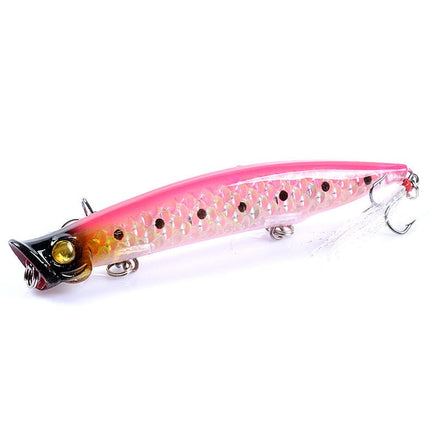 6x Popper Poppers 11.7cm Fishing Lure Lures Surface Tackle Fresh Saltwater Kings Warehouse 