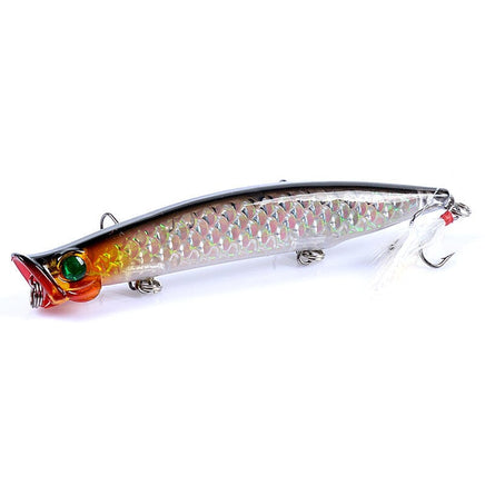 6x Popper Poppers 11.7cm Fishing Lure Lures Surface Tackle Fresh Saltwater Kings Warehouse 