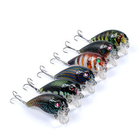 6x Popper Poppers 5cm Fishing Lure Lures Surface Tackle Fresh Saltwater Kings Warehouse 