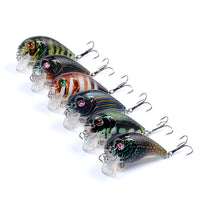 6x Popper Poppers 5cm Fishing Lure Lures Surface Tackle Fresh Saltwater Kings Warehouse 