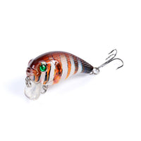 6x Popper Poppers 5cm Fishing Lure Lures Surface Tackle Fresh Saltwater Kings Warehouse 