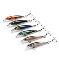 6x Popper Poppers 5cm Minnow Fishing Lure Lures Surface Tackle Fresh Saltwater Kings Warehouse 