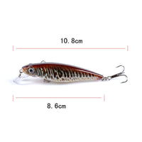 6x Popper Poppers 8.6cm Fishing Lure Lures Surface Tackle Fresh Saltwater Kings Warehouse 
