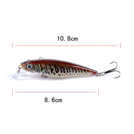 6x Popper Poppers 8.6cm Fishing Lure Lures Surface Tackle Fresh Saltwater Kings Warehouse 