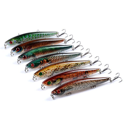 6x Popper Poppers 9.3cm Fishing Lure Lures Surface Tackle Fresh Saltwater Kings Warehouse 
