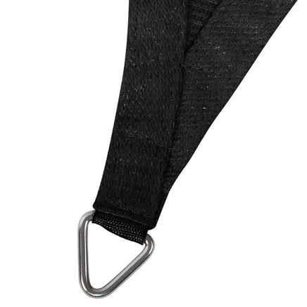 6x8m Shade Sail Sun Shadecloth 280gsm Black Aussie Backyard Blitz Kings Warehouse 