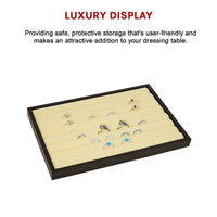 7 Slot Velvet Ring Earring Tray Storage Jewellery Display Display Stackable Home & Garden Kings Warehouse 