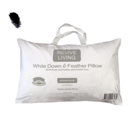 70% Feather 30% Down Superior Medium Standard Pillow 48 x 73 cm Home & Garden Kings Warehouse 