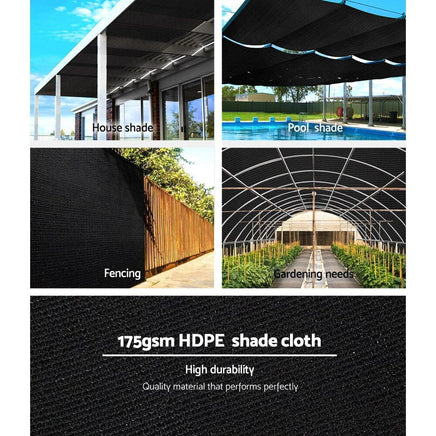 70% Shade Cloth 3.66x30m Shade Cloth Sail Heavy Duty Shadecloth Garden Mesh Roll BK Home & Garden Kings Warehouse 