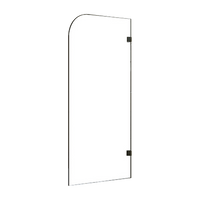 700 x 1450mm Frameless Bath Panel 10mm Glass Shower Screen By Della Francesca Furniture Kings Warehouse 