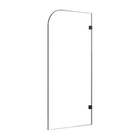 700 x 1450mm Frameless Bath Panel 10mm Glass Shower Screen By Della Francesca