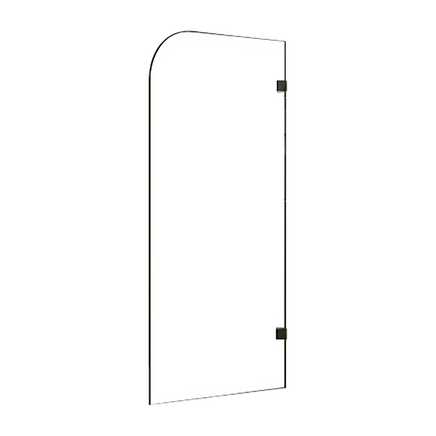 700 x 1450mm Frameless Bath Panel 10mm Glass Shower Screen By Della Francesca Furniture Kings Warehouse 