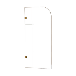 700 x 1450mm Frameless Bath Panel 10mm Glass Shower Screen By Della Francesca Furniture Kings Warehouse 