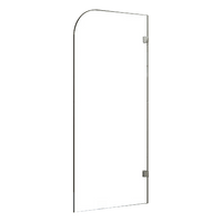 700 x 1450mm Frameless Bath Panel 10mm Glass Shower Screen By Della Francesca Furniture Kings Warehouse 