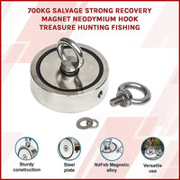 700Kg Salvage Strong Recovery Magnet Neodymium Hook Treasure Hunting Fishing Gift & Novelty Kings Warehouse 