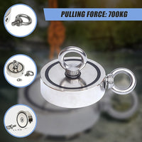 700Kg Salvage Strong Recovery Magnet Neodymium Hook Treasure Hunting Fishing Gift & Novelty Kings Warehouse 