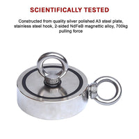 700Kg Salvage Strong Recovery Magnet Neodymium Hook Treasure Hunting Fishing Gift & Novelty Kings Warehouse 