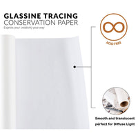 70m 88cm Wide Glassine Tracing Paper Light Diffusion Translucent Photography Kings Warehouse 