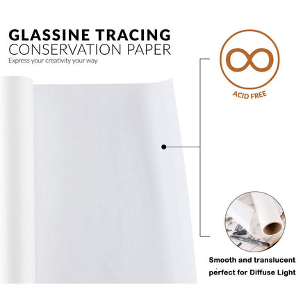 70m 88cm Wide Glassine Tracing Paper Light Diffusion Translucent Photography Kings Warehouse 