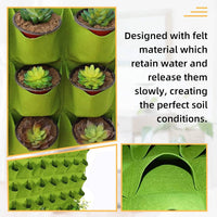 72 Pockets Wall Hanging Planter Planting Grow Bag Vertical Garden Vegetable Flower Green Kings Warehouse 