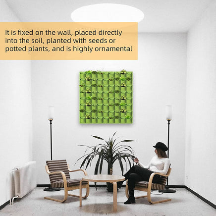 72 Pockets Wall Hanging Planter Planting Grow Bag Vertical Garden Vegetable Flower Green Kings Warehouse 