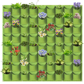 72 Pockets Wall Hanging Planter Planting Grow Bag Vertical Garden Vegetable Flower Green Kings Warehouse 