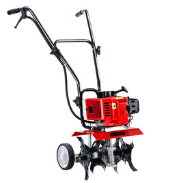 72CC Tiller Garden Cultivator Rototiller 4 Blades Soil Plower Mini Rotary Hoe Tools Kings Warehouse