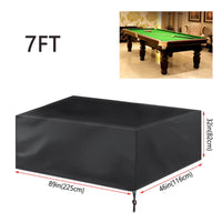 7FT Outdoor Pool Snooker Billiard Table Cover Polyester Waterproof Dust Cap Kings Warehouse 