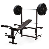 7in1 Weight Bench Press Multi-Station Home Gym Leg Curl Equipment Set Kings Warehouse 
