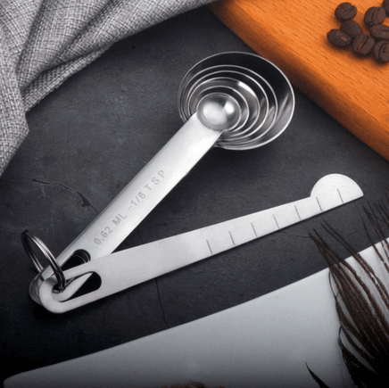 7pcs Stainless Steel Measuring Spoons Home & Garden Kings Warehouse 