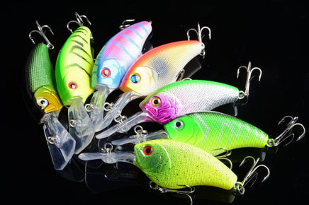 7x 9cm Popper Crank Bait Fishing Lure Lures Surface Tackle Saltwater Kings Warehouse 