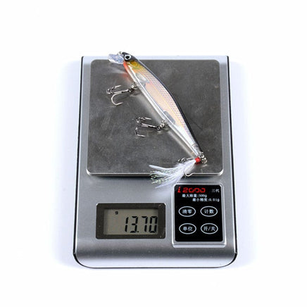 7x Popper Minnow 11cm Fishing Lure Lures Surface Tackle Fresh Saltwater Kings Warehouse 