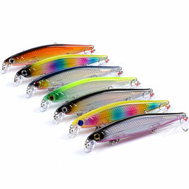 7x Popper Minnow 11cm Fishing Lure Lures Surface Tackle Fresh Saltwater Kings Warehouse 