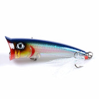 7x Popper Minnow 7.8cm Fishing Lure Lures Surface Tackle Fresh Saltwater Kings Warehouse 