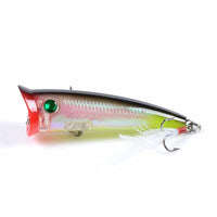 7x Popper Minnow 7.8cm Fishing Lure Lures Surface Tackle Fresh Saltwater Kings Warehouse 