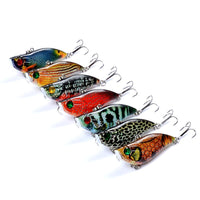 7x Popper Poppers 5.8cm Fishing Lure Lures Surface Tackle Fresh Saltwater Kings Warehouse 