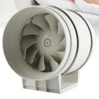 8" Inch Silent Extractor Fan Duct Hydroponic Inline Exhaust Vent Industrial Kings Warehouse 
