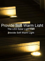 8 Pack LED Solar Pathway Lights Outdoor Solar Ground Lights (Warm White) Kings Warehouse 