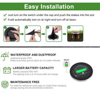 8 Pack LED Solar Pathway Lights Outdoor Solar Ground Lights (Warm White) Kings Warehouse 
