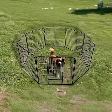 8 Panel Heavy Duty Pet Dog Playpen Puppy Exercise Fence Enclosure Cage Pet Care Kings Warehouse 