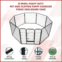 8 Panel Heavy Duty Pet Dog Playpen Puppy Exercise Fence Enclosure Cage Pet Care Kings Warehouse 
