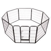 8 Panel Heavy Duty Pet Dog Playpen Puppy Exercise Fence Enclosure Cage Pet Care Kings Warehouse 