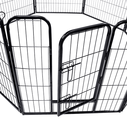 8 Panel Heavy Duty Pet Dog Playpen Puppy Exercise Fence Enclosure Cage Pet Care Kings Warehouse 