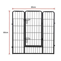 8 Panel Heavy Duty Pet Dog Playpen Puppy Exercise Fence Enclosure Cage Pet Care Kings Warehouse 