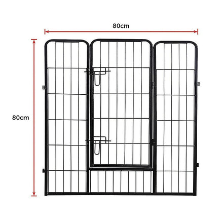 8 Panel Heavy Duty Pet Dog Playpen Puppy Exercise Fence Enclosure Cage Pet Care Kings Warehouse 