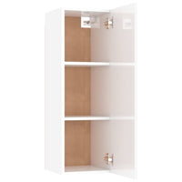8 Piece TV Cabinet Set High Gloss White Engineered Wood living room Kings Warehouse 